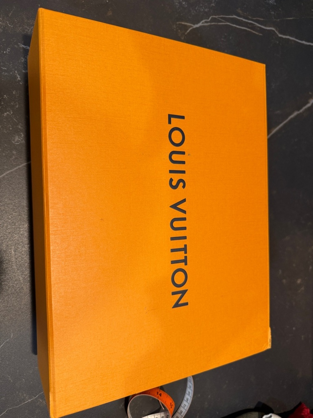 Louis Vuitton Orange Box with Black Logo